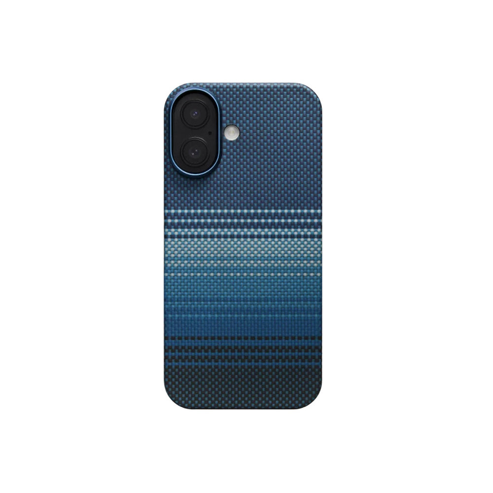 Pitaka Tactile Woven Sunset-Moonrise Serisi iPhone 17 M-safe Şarj Özellikli Aramid Fiber Sunset Kılıf Pitaka Tactile Woven Sunset-Moonrise Serisi iPhone 17 M-safe Şarj Özellikli Aramid Fiber Sunset Kılıf